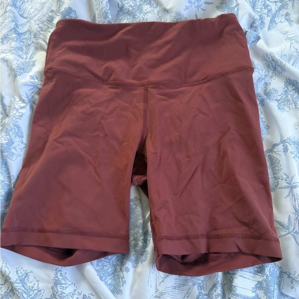 90 Degree By Reflex Women's Maroon Bike Shorts